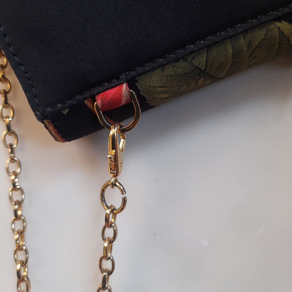 Ted Baker Mini Black Floral Printed Canvas Crossbody Bag | Pre Loved |