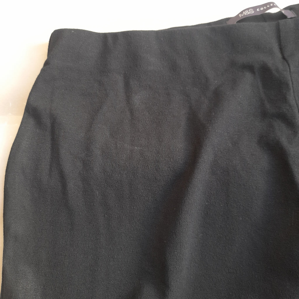 Marks & Spencer Collection Black Mid-rise Wide-leg Pants | Brand New |