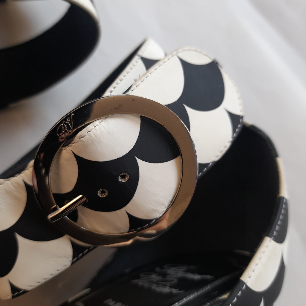 Roger Vivier Monochrome Podium Block Heels | Gently Used |