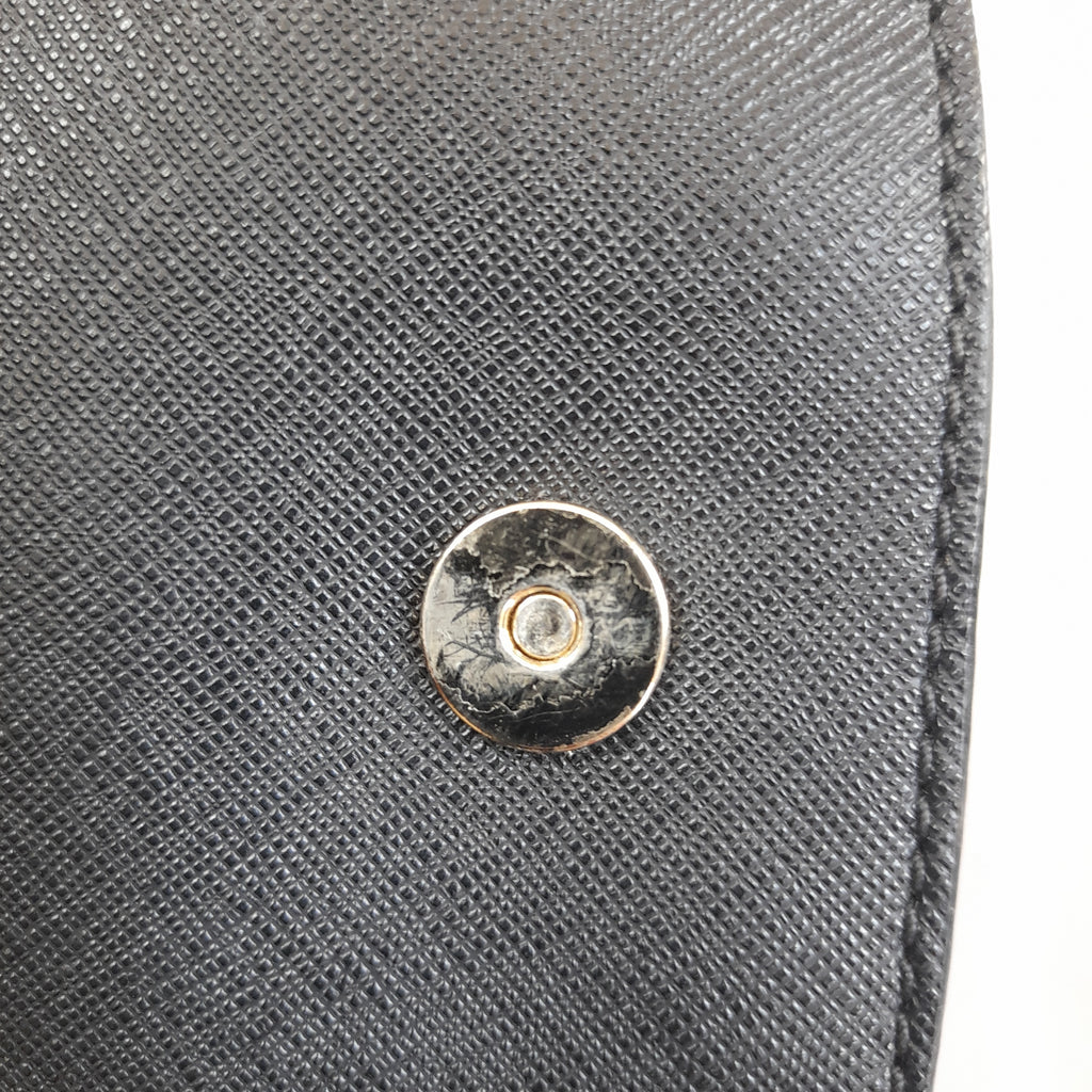 Kate Spade Black Leather Saddle Crossbody Bag | Pre Loved |