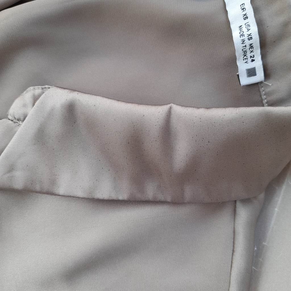 ZARA Grey Long Satin Shirt | Gently Used |