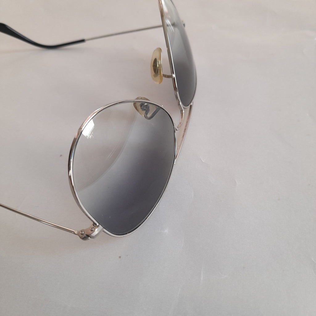Ray-bans Silver Metal '3025' Large Aviator Unisex Sunglasses | Pre Loved |