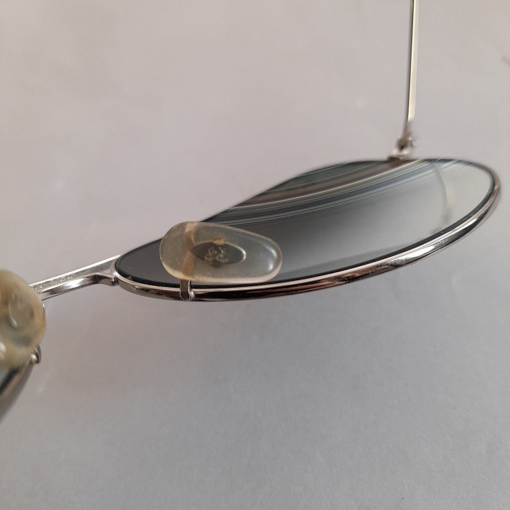 Ray-bans Silver Metal '3025' Large Aviator Unisex Sunglasses | Pre Loved |