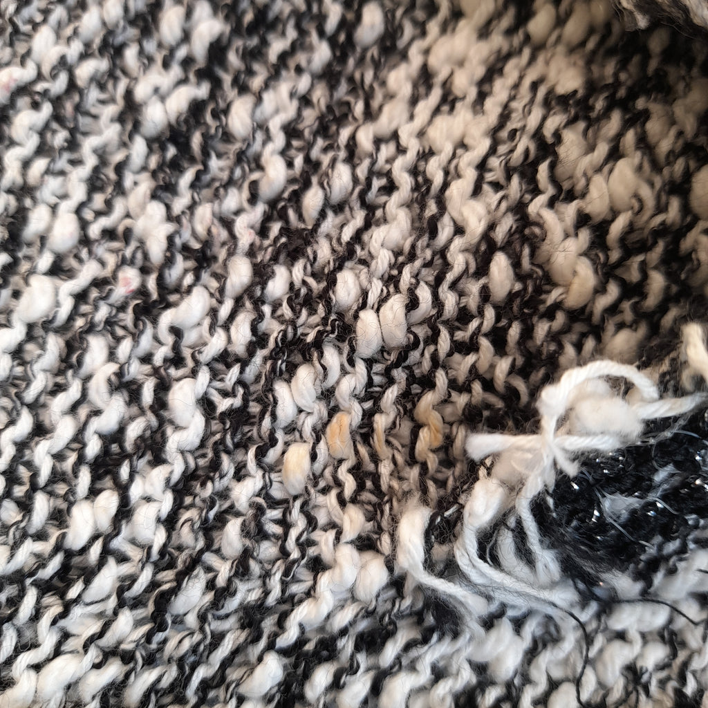 Mango Black and White Long Sweater | Pre Loved |