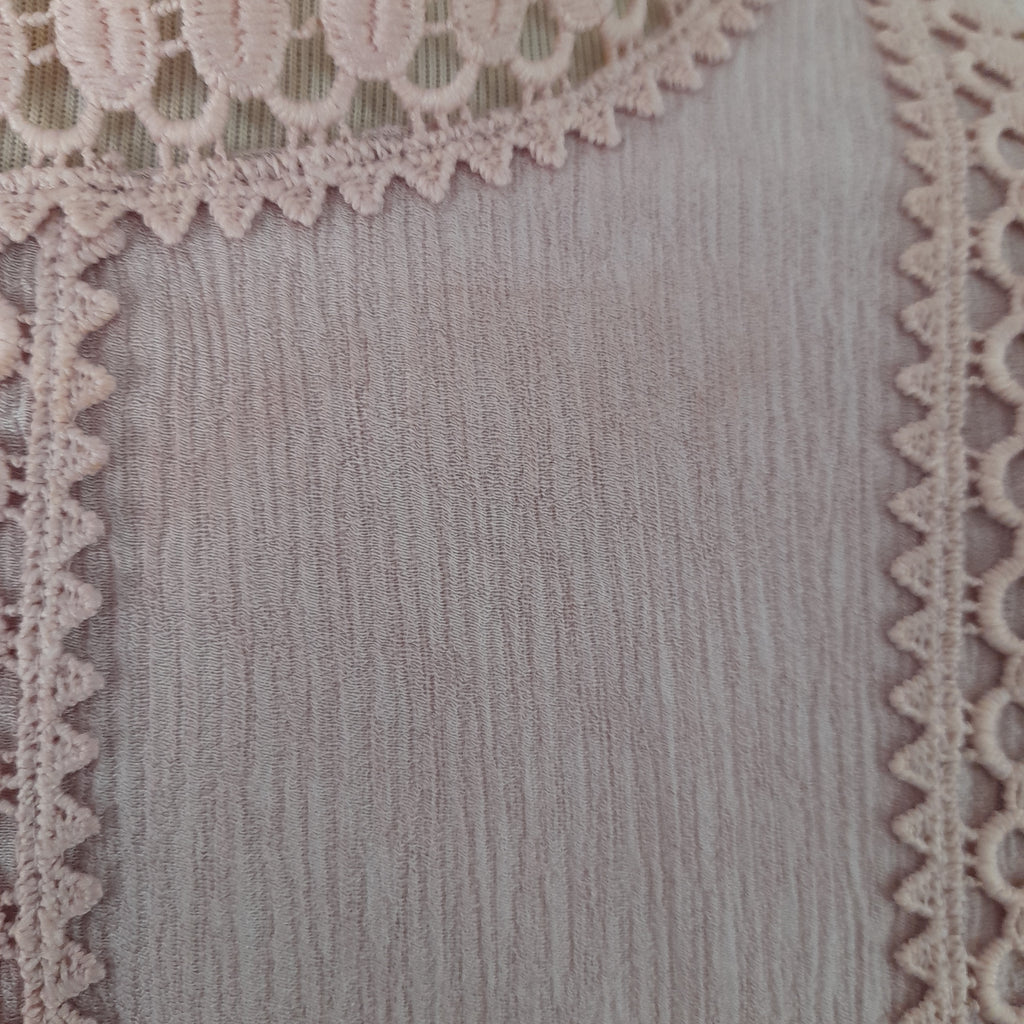 Wish Pink Lace Trim Tunic | Brand New |