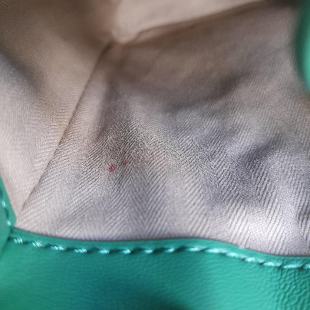 ZARA Green Quilted Faux Leather Shoulder Bag | Gently Used |