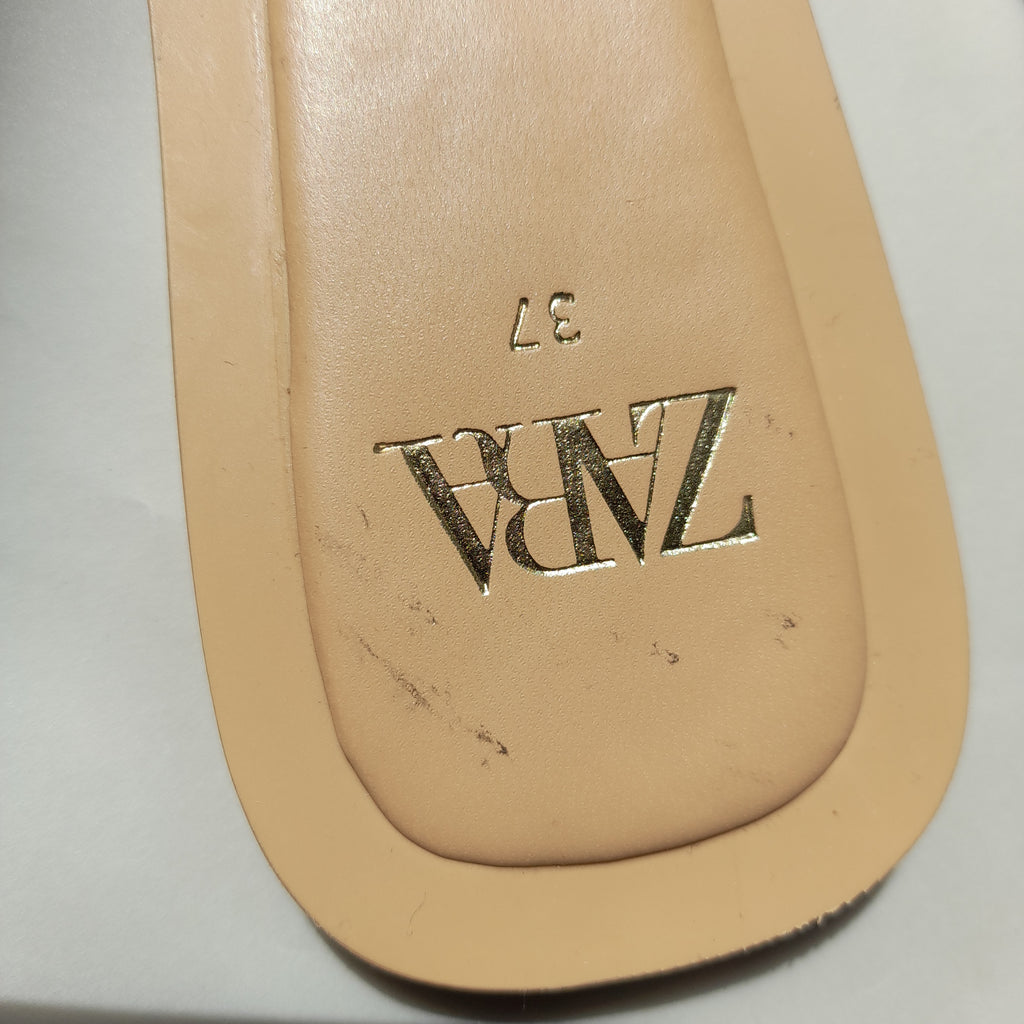 ZARA Clear Vinyl Studded Flats | Brand New |