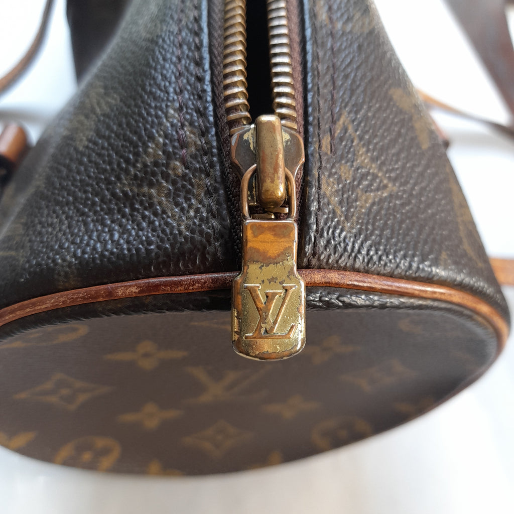 Louis Vuitton Brown Monogram Coated Canvas Papillon Bag | Pre Loved |