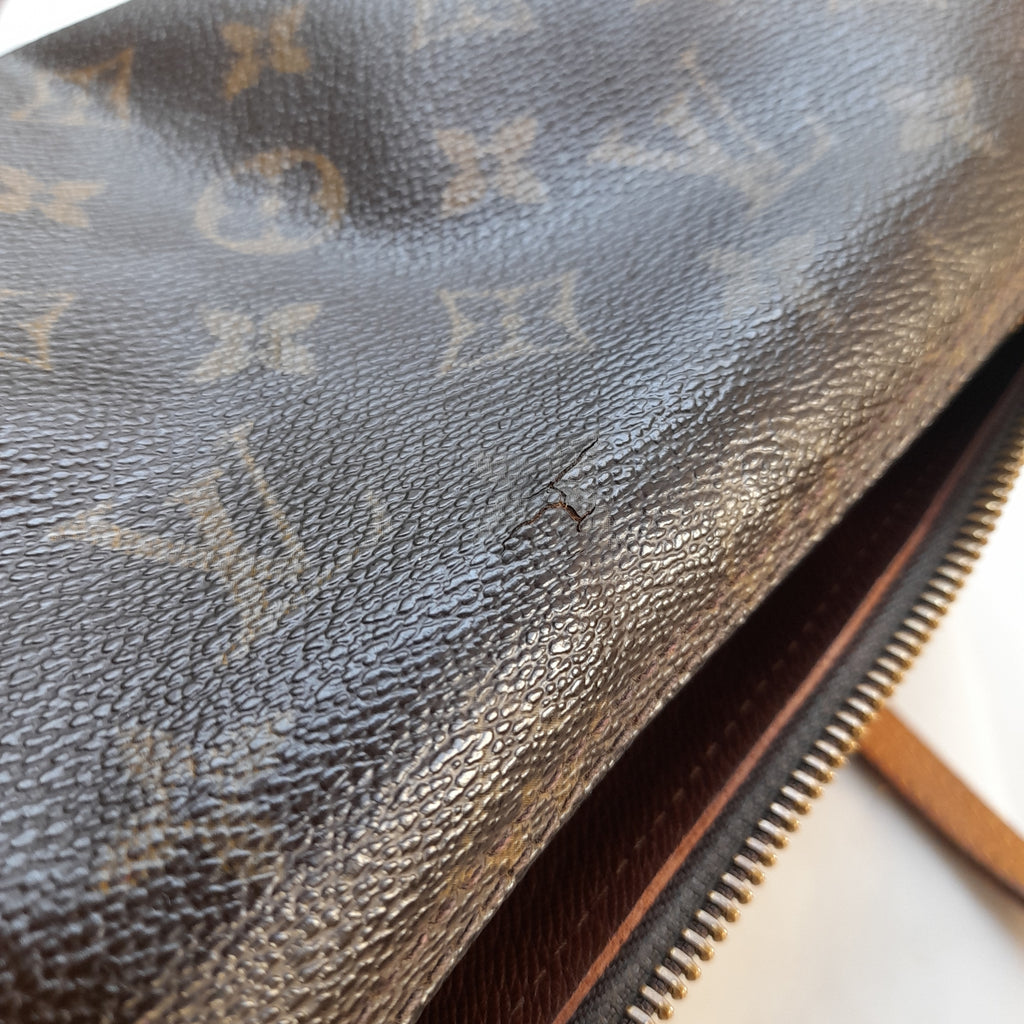 Louis Vuitton Brown Monogram Coated Canvas Papillon Bag | Pre Loved |