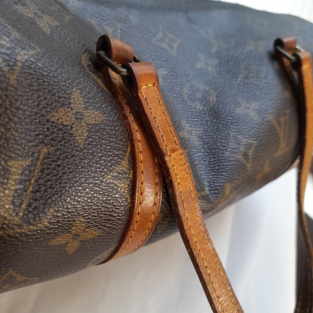 Louis Vuitton Brown Monogram Coated Canvas Papillon Bag | Pre Loved |
