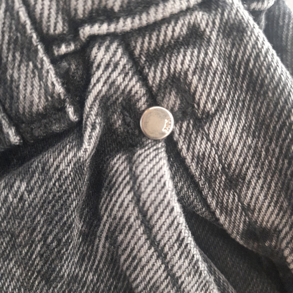 ZARA Dark Grey Denim High-waisted Jeans | Gently Used |