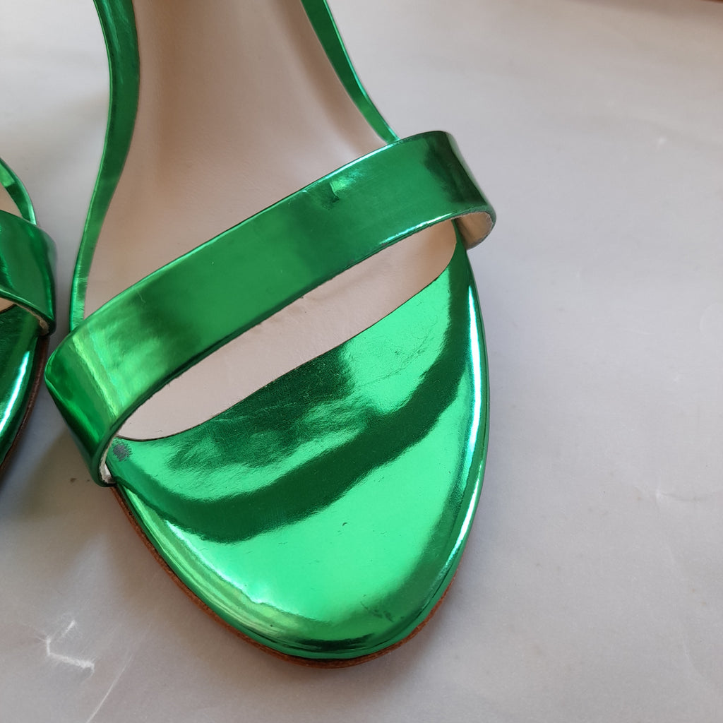 Sophia Webster Green 'Chiara' Sandal Heels | Gently Used |
