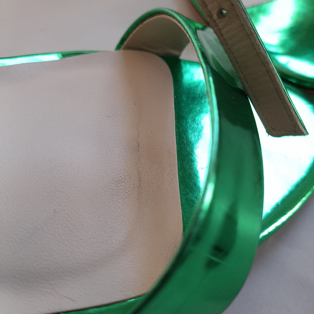 Sophia Webster Green 'Chiara' Sandal Heels | Gently Used |