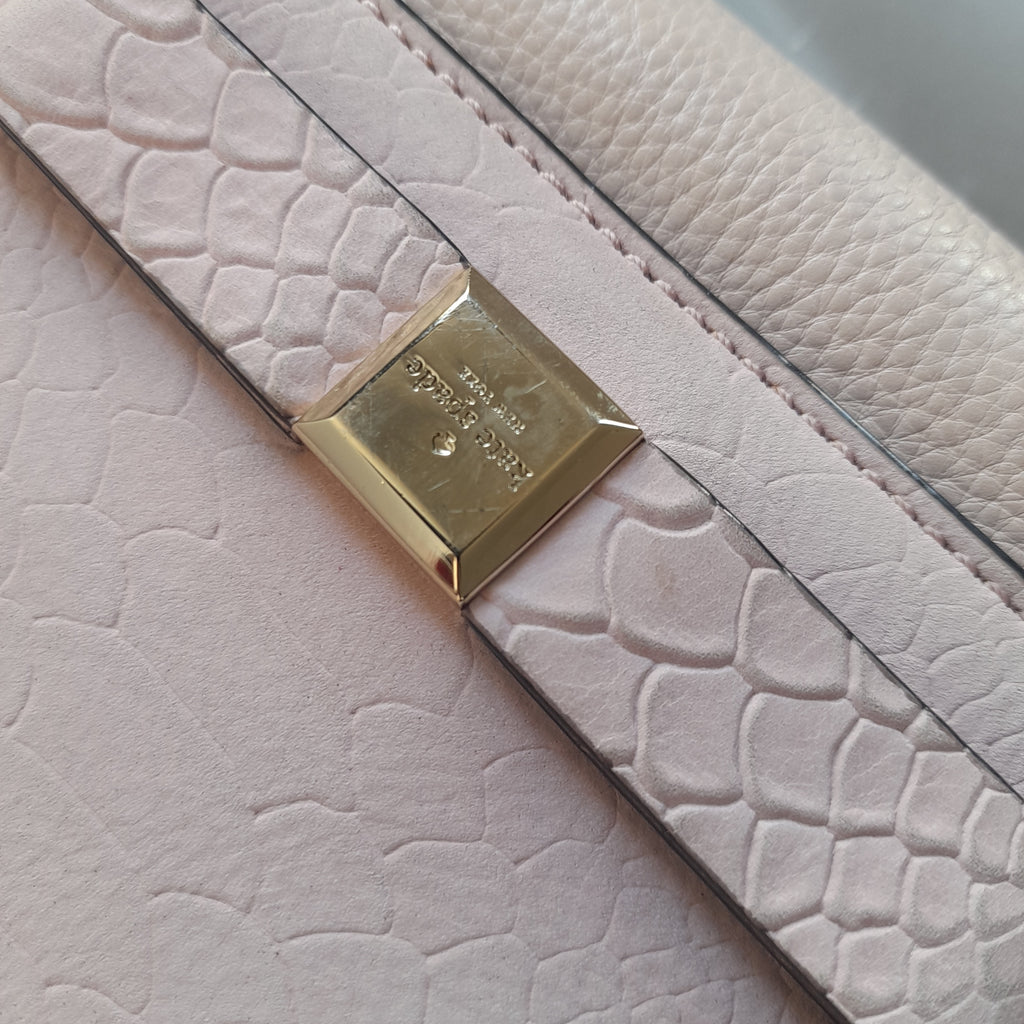 Kate Spade Pink Leather Flap Shoulder Bag | Pre Loved |