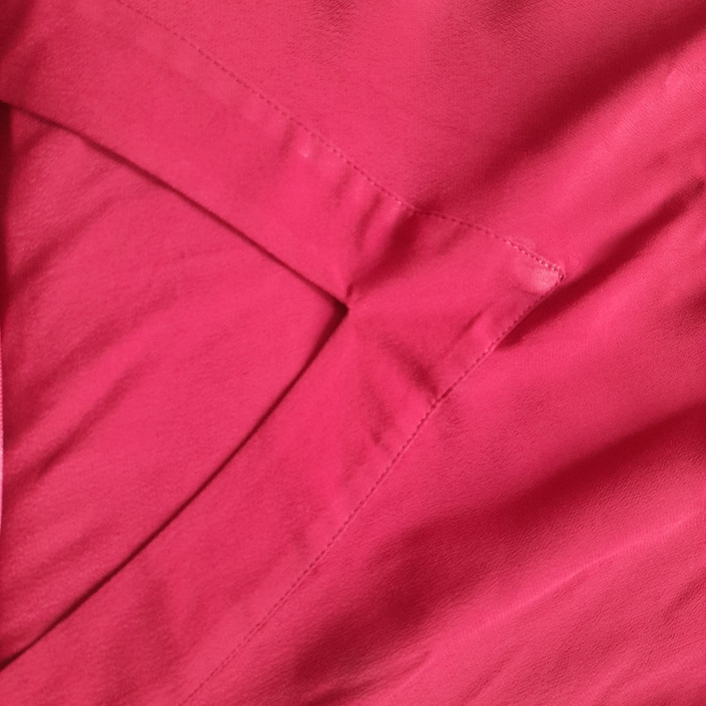 ZARA Maroon V-neck Shirt | Pre Loved |