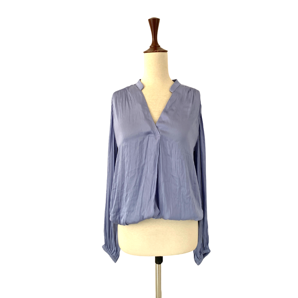 Marks & Spencer Collection Periwinkle Satin Top | Brand New |