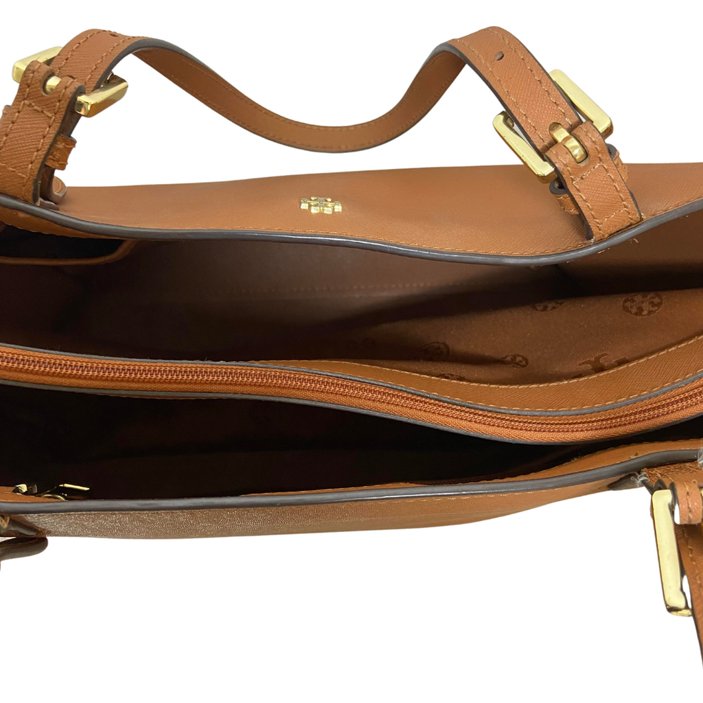 Tory Burch Brown Leather York Tote Bag | Pre Loved |