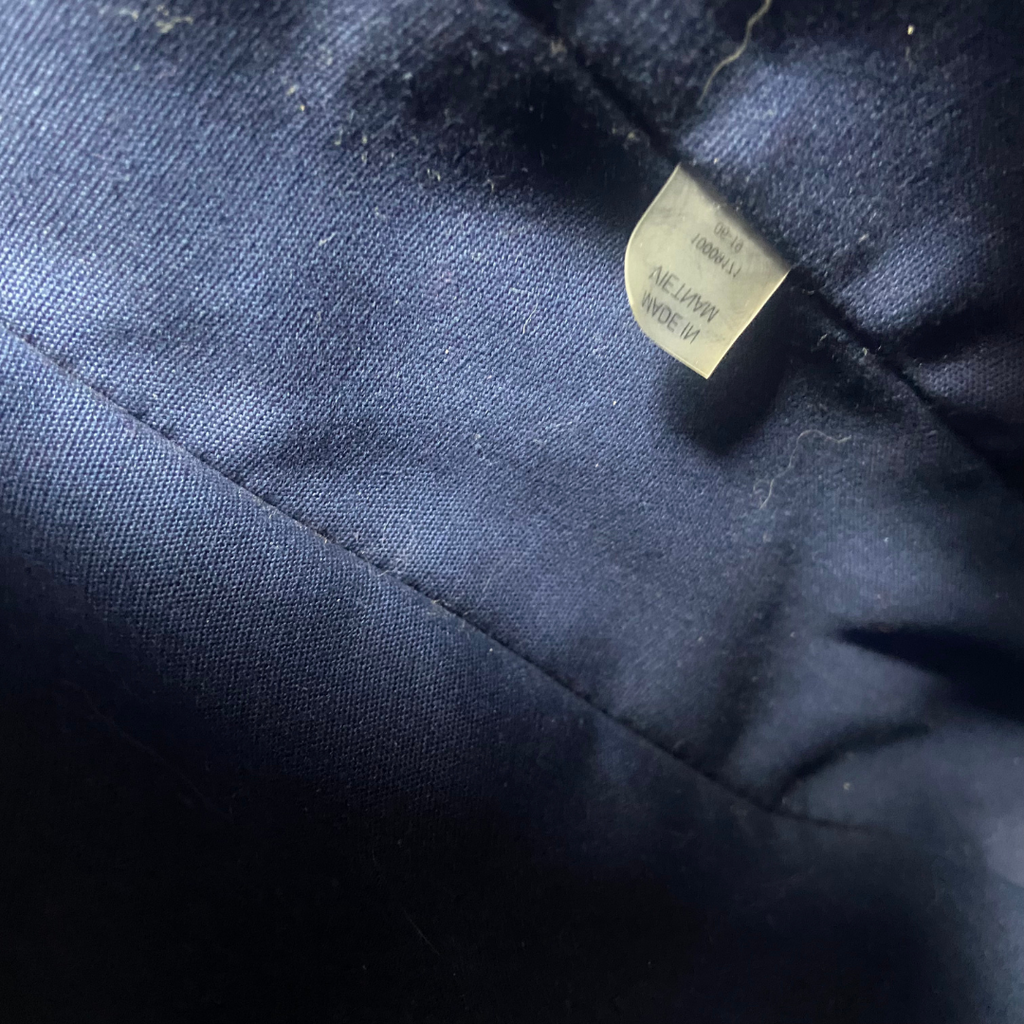 Tory Burch Navy Blue Leather 'Robinson' Tote | Gently Used |