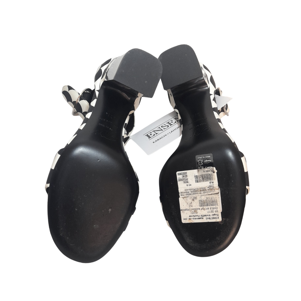 Roger Vivier Monochrome Podium Block Heels | Gently Used |