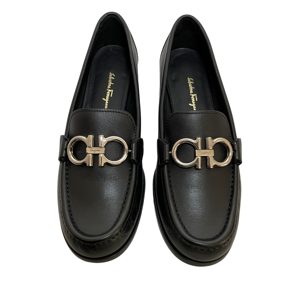 Salvatore Ferragamo Women's Rolo Reversible Gancini Loafers | Gently Used |