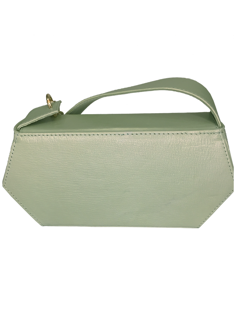 Warp Pistachio Leather Baguette Bag | Sample |