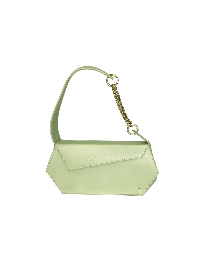 Warp Pistachio Leather Baguette Bag | Sample |