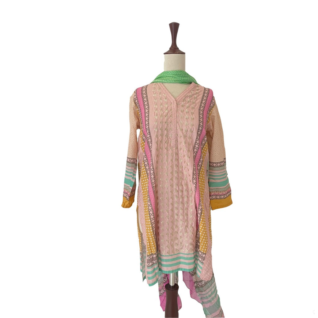 Khaadi Pink Kurta & Duppatta | Brand New |