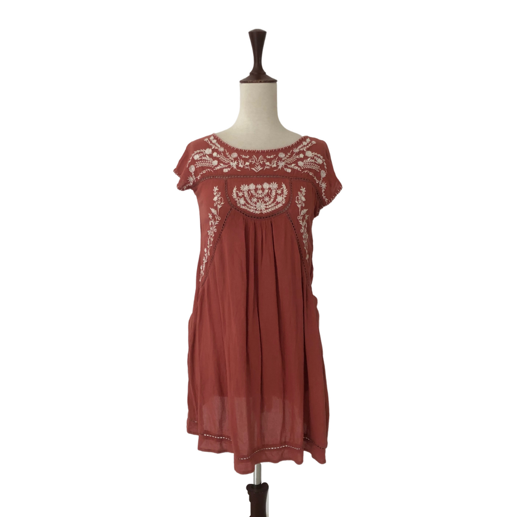 New Look Peach Embroidered Tunic | Pre Loved |