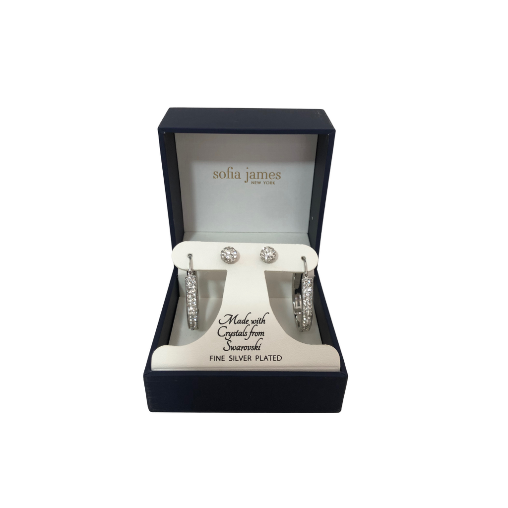 Sofia James Silver Plated Earrings Set | Like New |