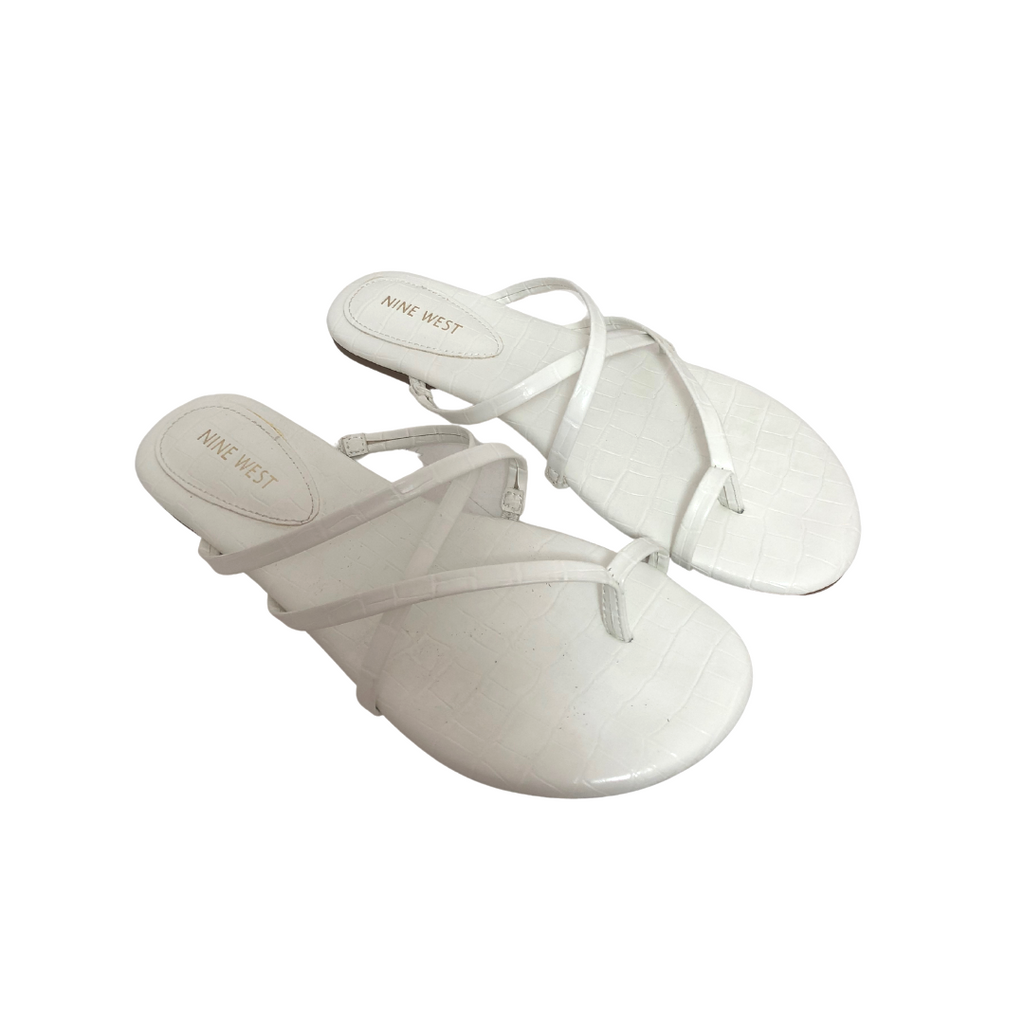 Nine West White Sandals | Like New |