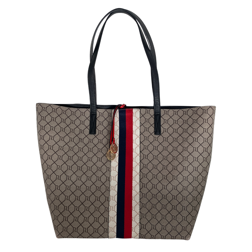 River Island Grey Printed Shopper Tote Bag | Pre Loved |