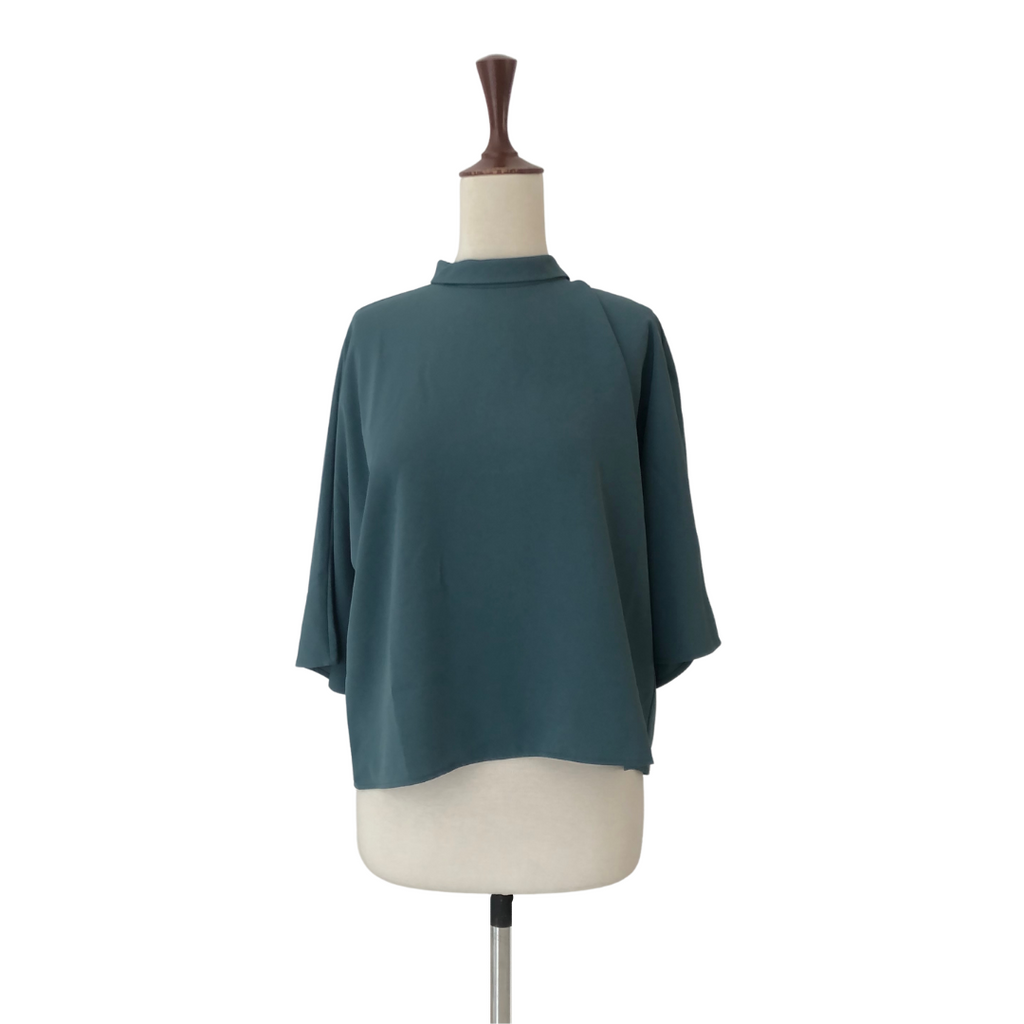 Uniqlo Blue High neck Top | Brand New |