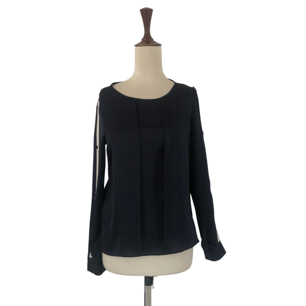 Principles for Debenham's Navy & White Blouse | Gently Used |