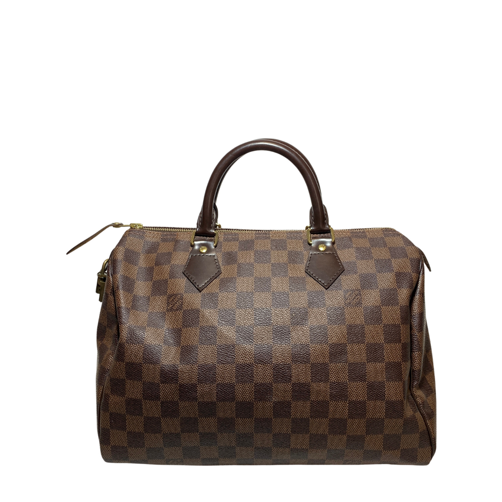 Louis Vuitton Damier Ebene Speedy 30 Tote Bag | Pre Loved |