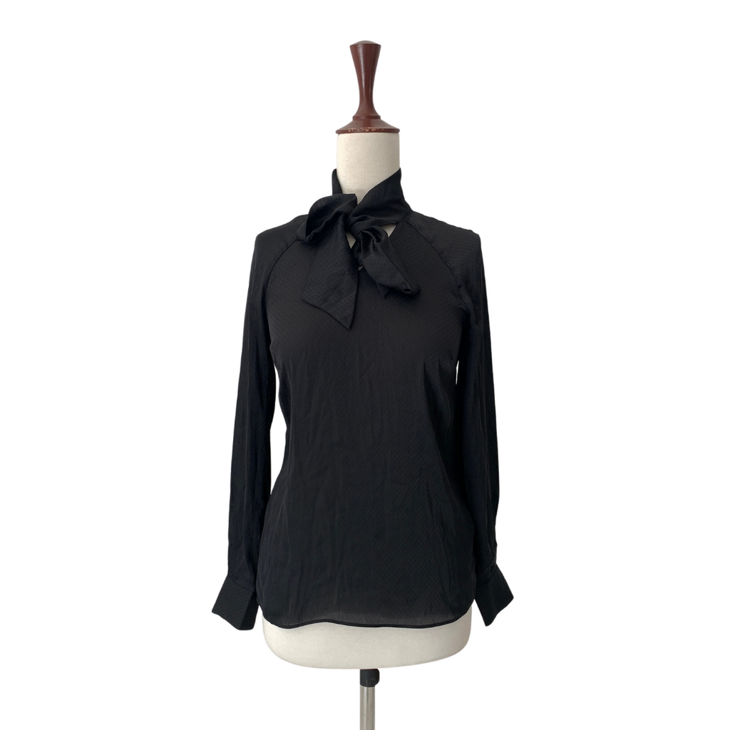 Iconic Black Knot Blouse | Like New |