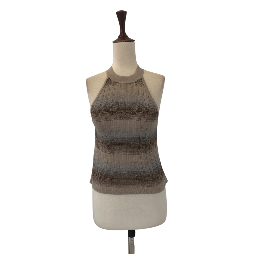 Mango Metallic Halter-Neck Top | Gently Used |