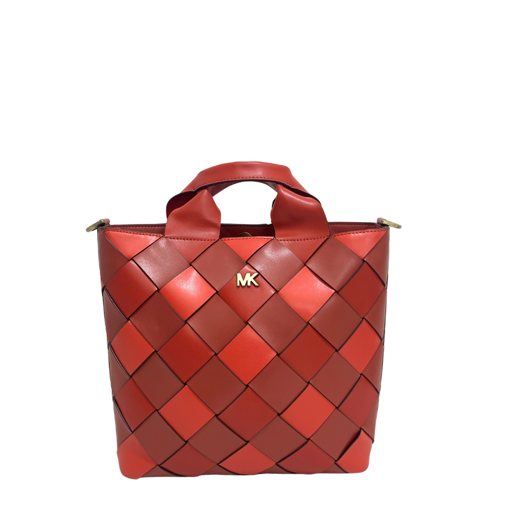 Michael Kors 'Mott' Woven Leather Market Tote | Gently Used |