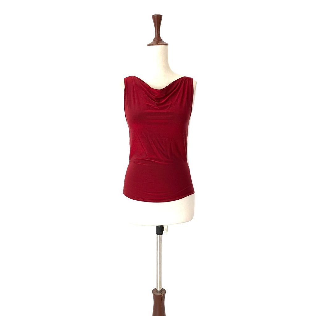 River Island Red Metallic Sleeveless Top | Gently Used |