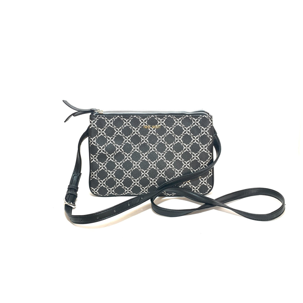 Nine West Black Printed Cross Body Bag | Like New |