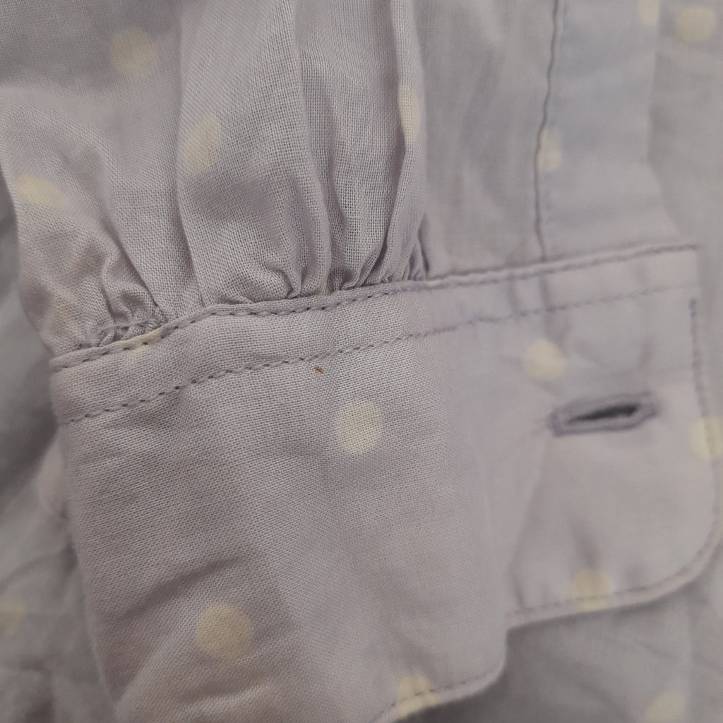 Uniqlo Light Purple Polka Dot Collared Shirt | Pre Loved |