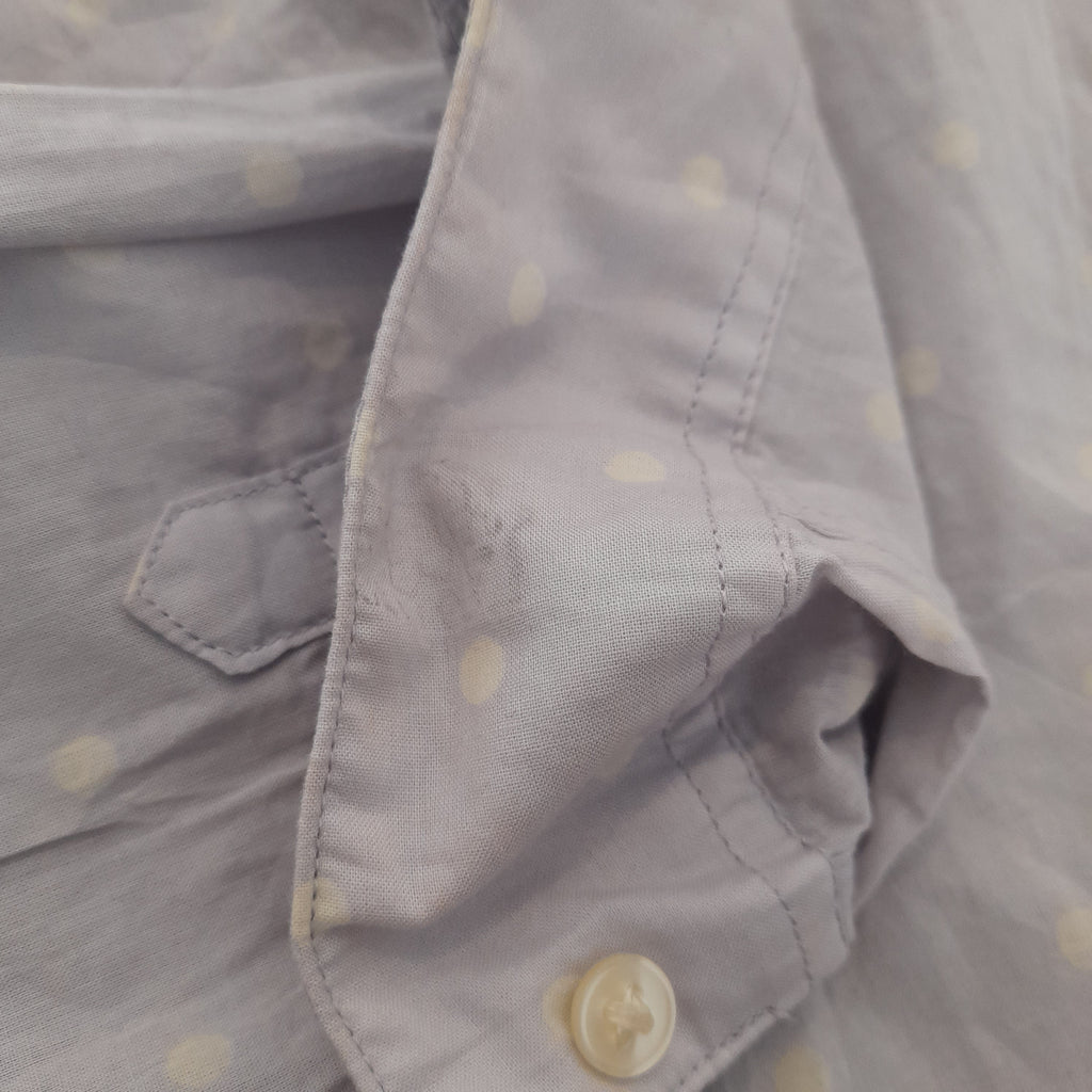 Uniqlo Light Purple Polka Dot Collared Shirt | Pre Loved |