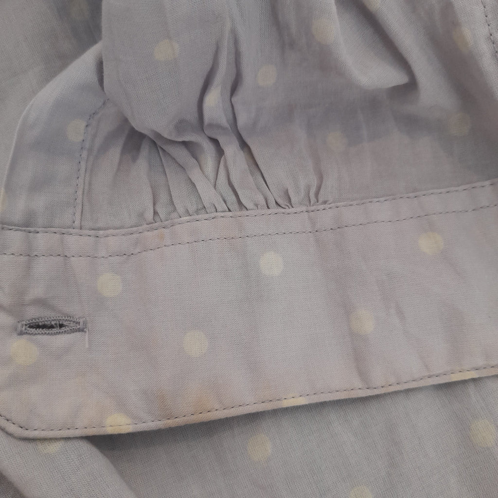 Uniqlo Light Purple Polka Dot Collared Shirt | Pre Loved |