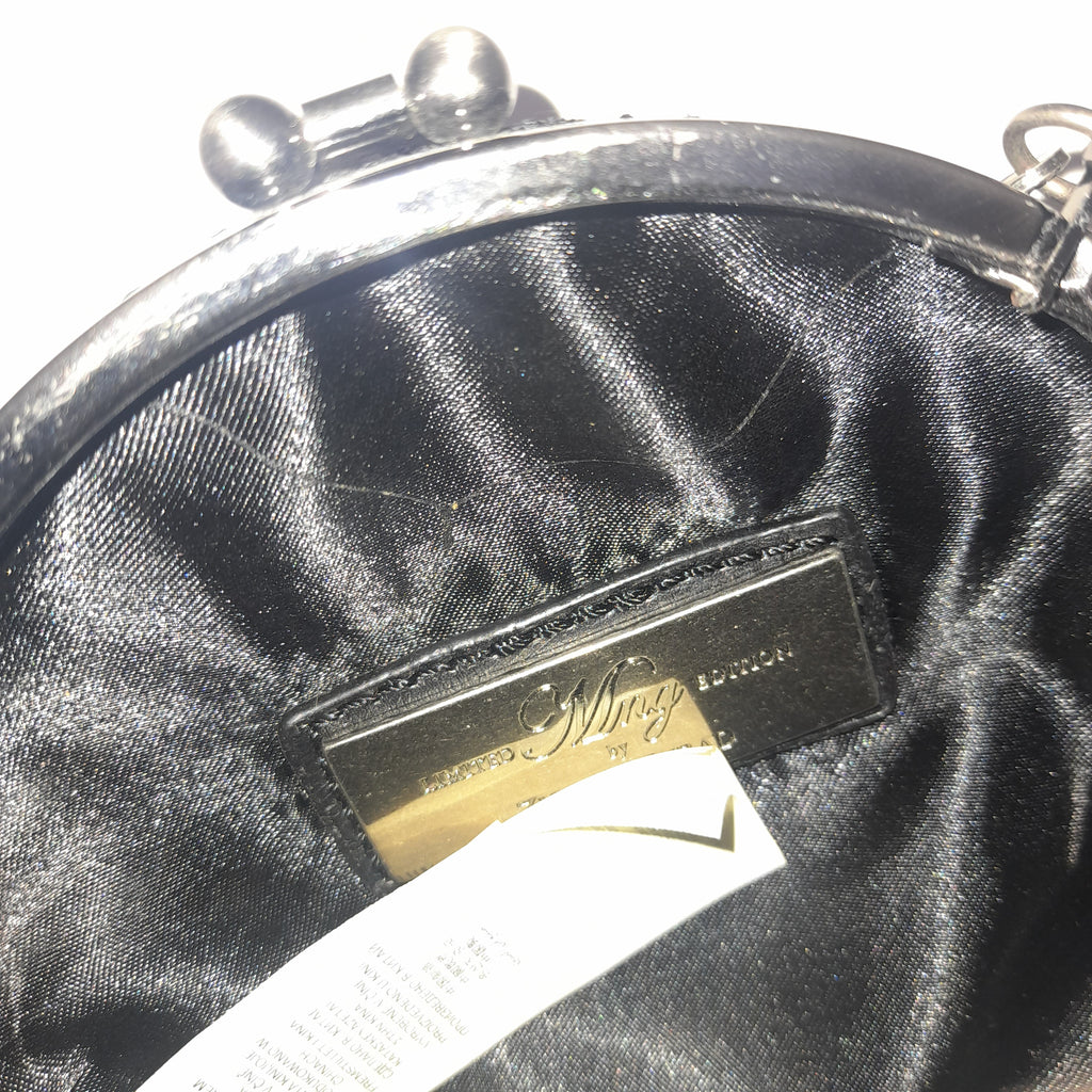 Zuhair Murad For Mango Pink & Black Lace Round Bag | Pre Loved |