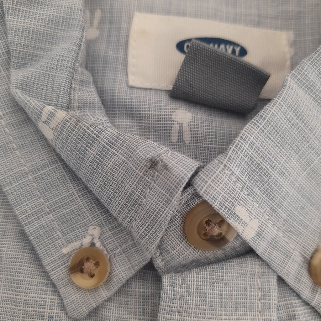 Old Navy Blue & White Collared Shirt (4 years) | Brand New |