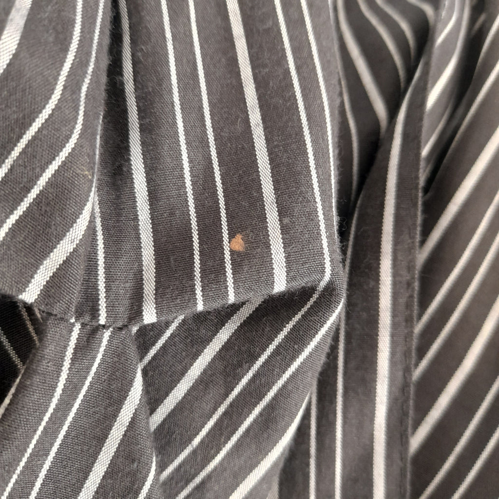 Streetwear Society Grey and White Striped Wrap Top | Pre Loved |