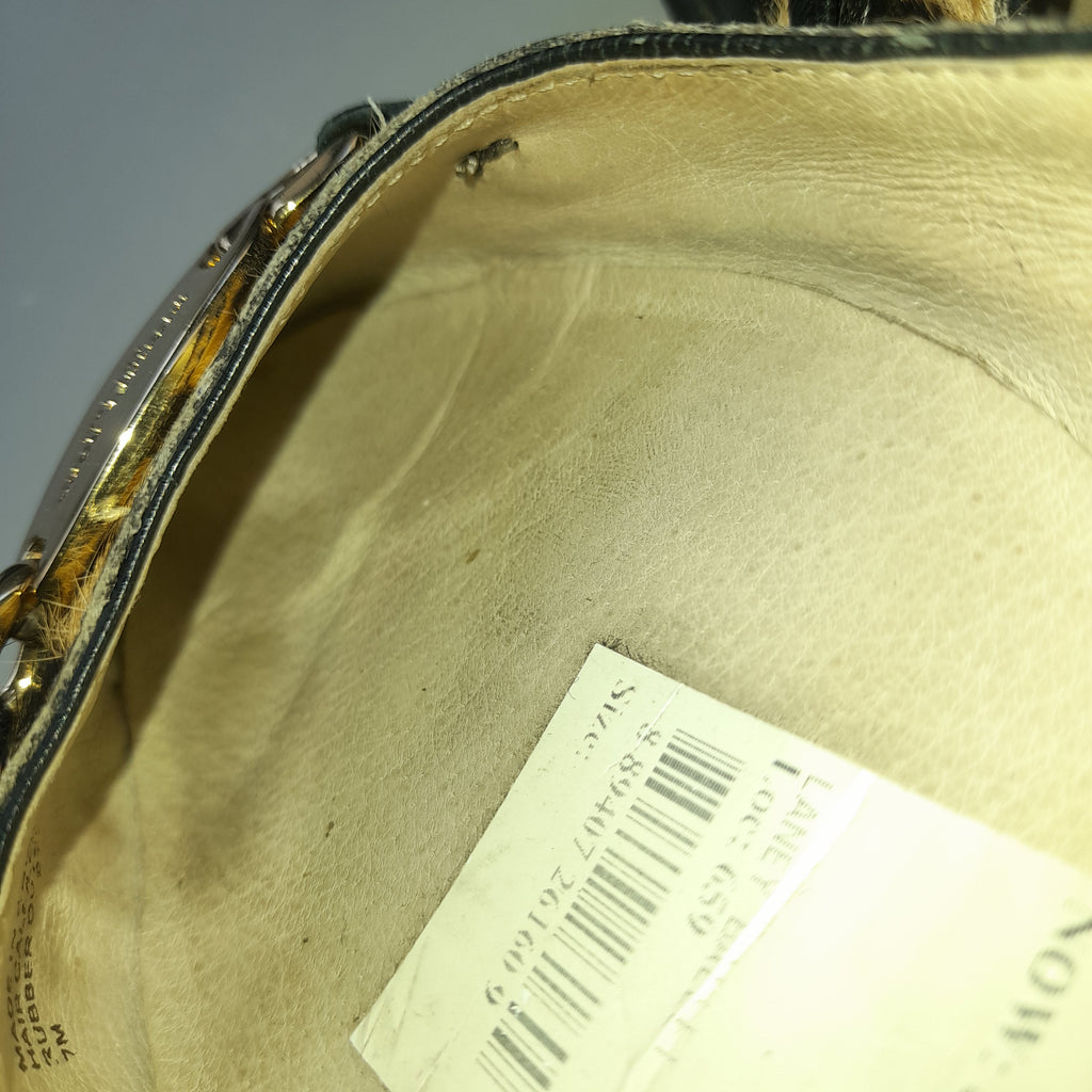 Michael Kors Cheetah Print & Black Leather Ballet Flats | Pre Loved |