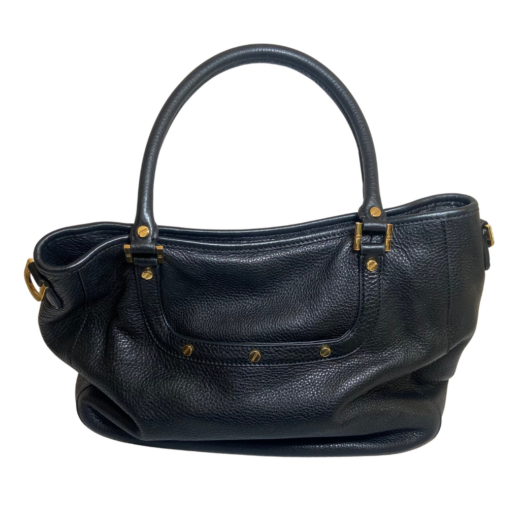 Tory Burch Black Leather “Amanda” Convertible Tote | Gently Used |