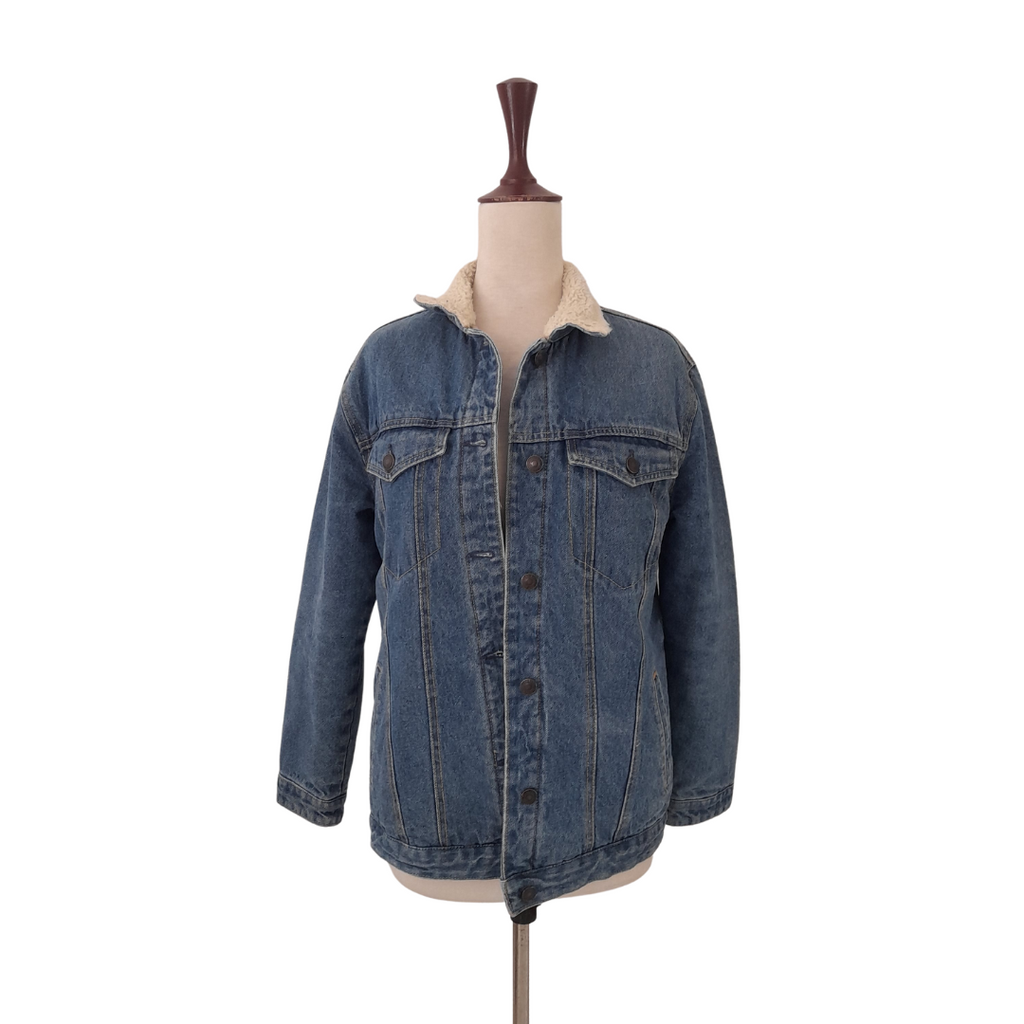 Pull & Bear Fleece Lined Denim Jacket | Gently Used |