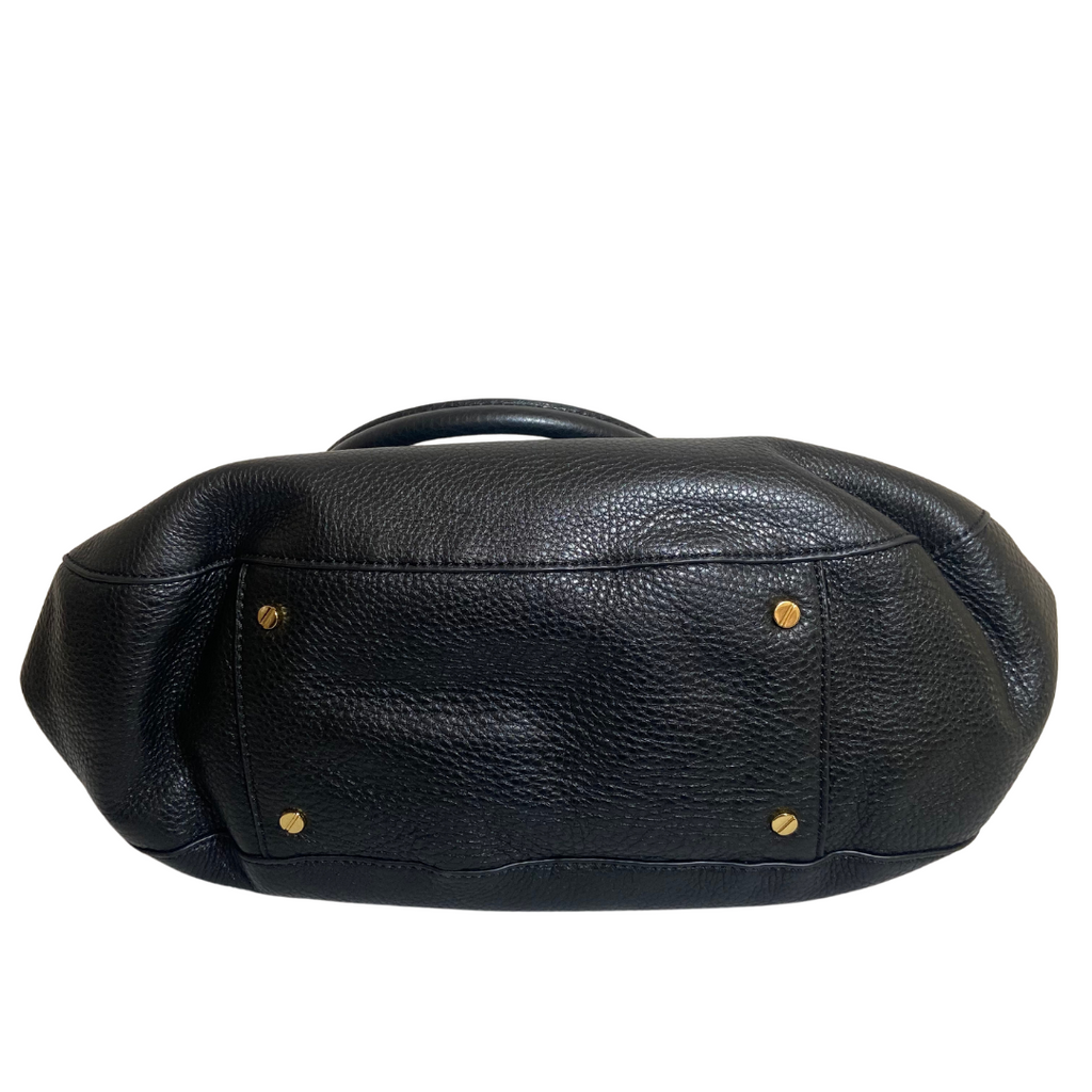 Tory Burch Black Leather “Amanda” Convertible Tote | Gently Used |