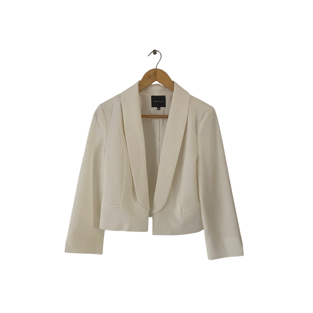 Portmans White Open-front Blazer